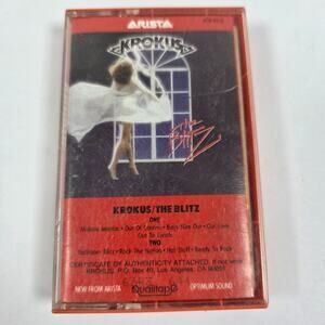 Krokus - The Blitz: Cassette Tape Album 1980's Hard Rock Music Vintage Metal